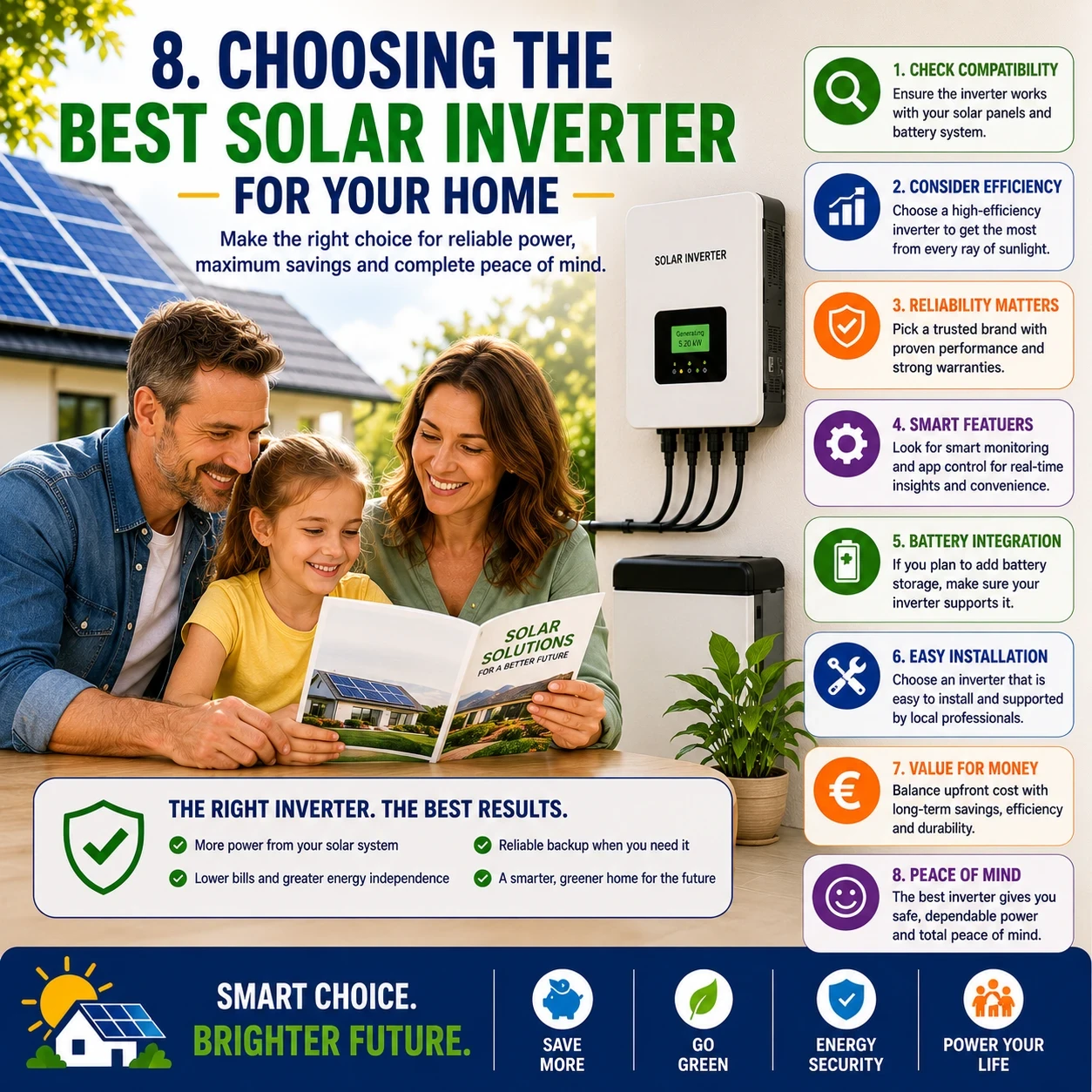 Choosing the best solar inverter for your home image