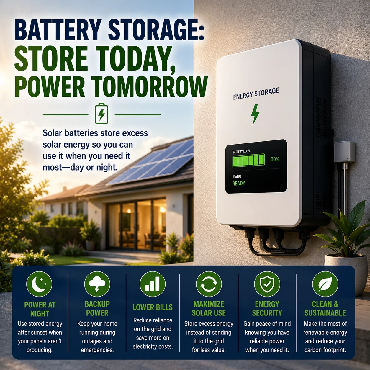 Battery storage today power tomorrow image