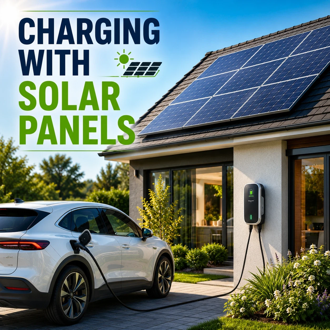 Charging with solar panels image