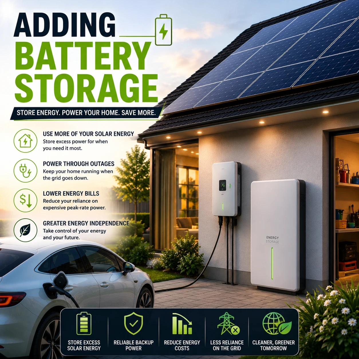 Adding battery storage image