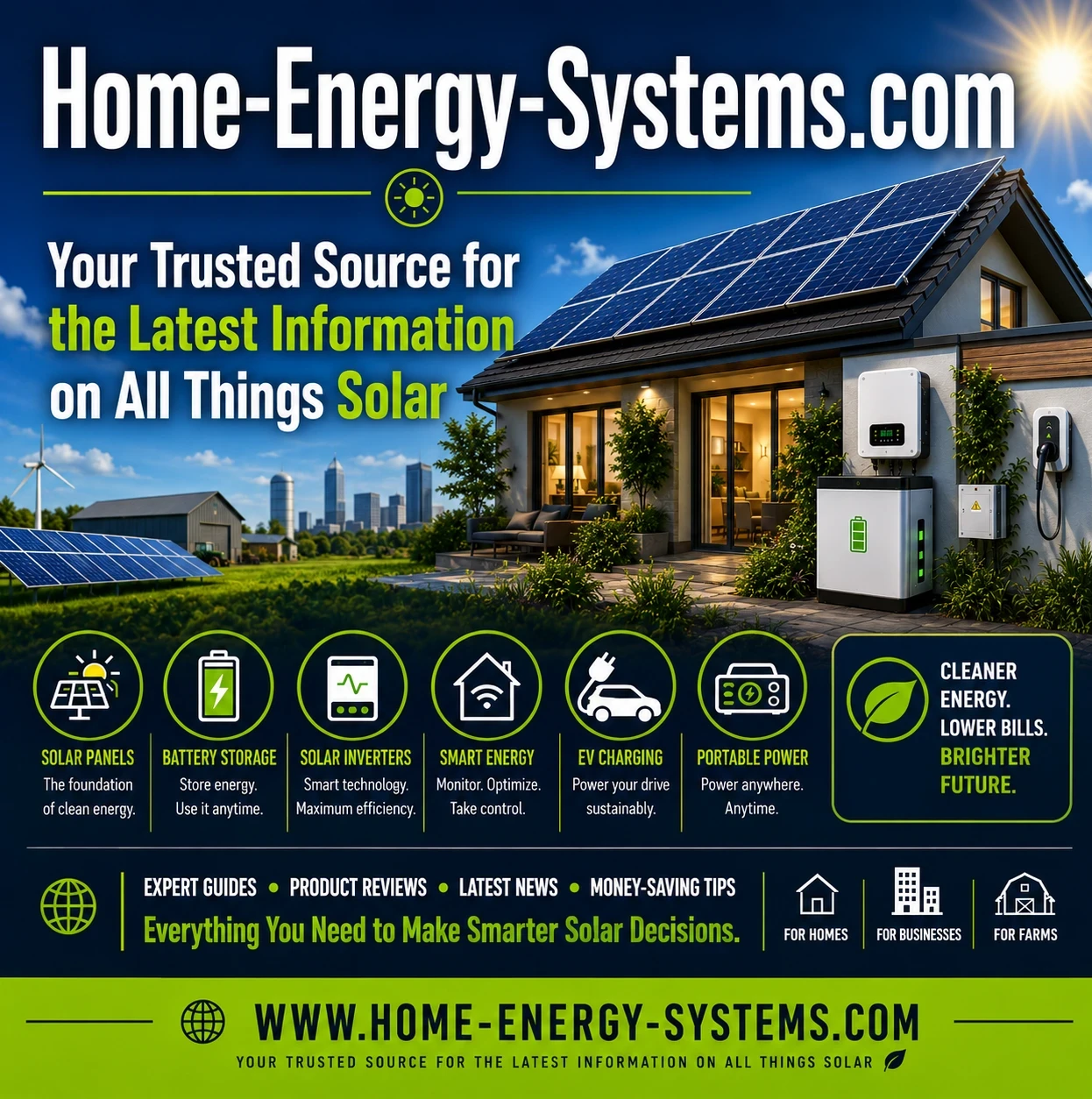 Home energy systems. Com your trusted source for the latest information on all things solar image