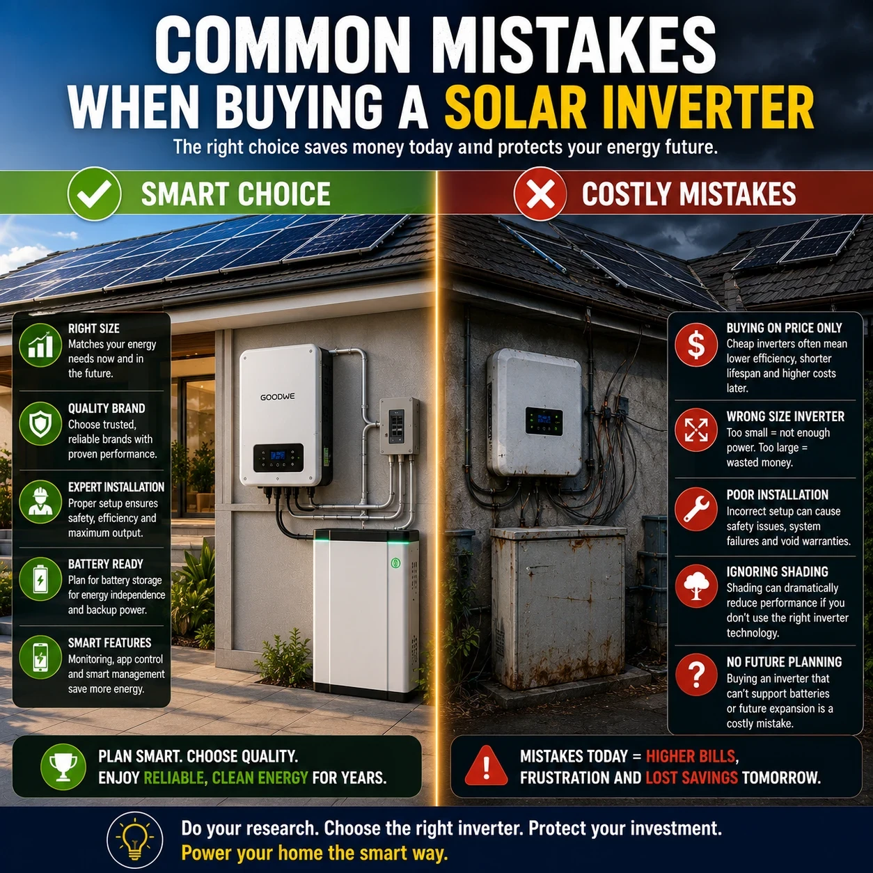 Common Mistakes when buying a solar inverter image