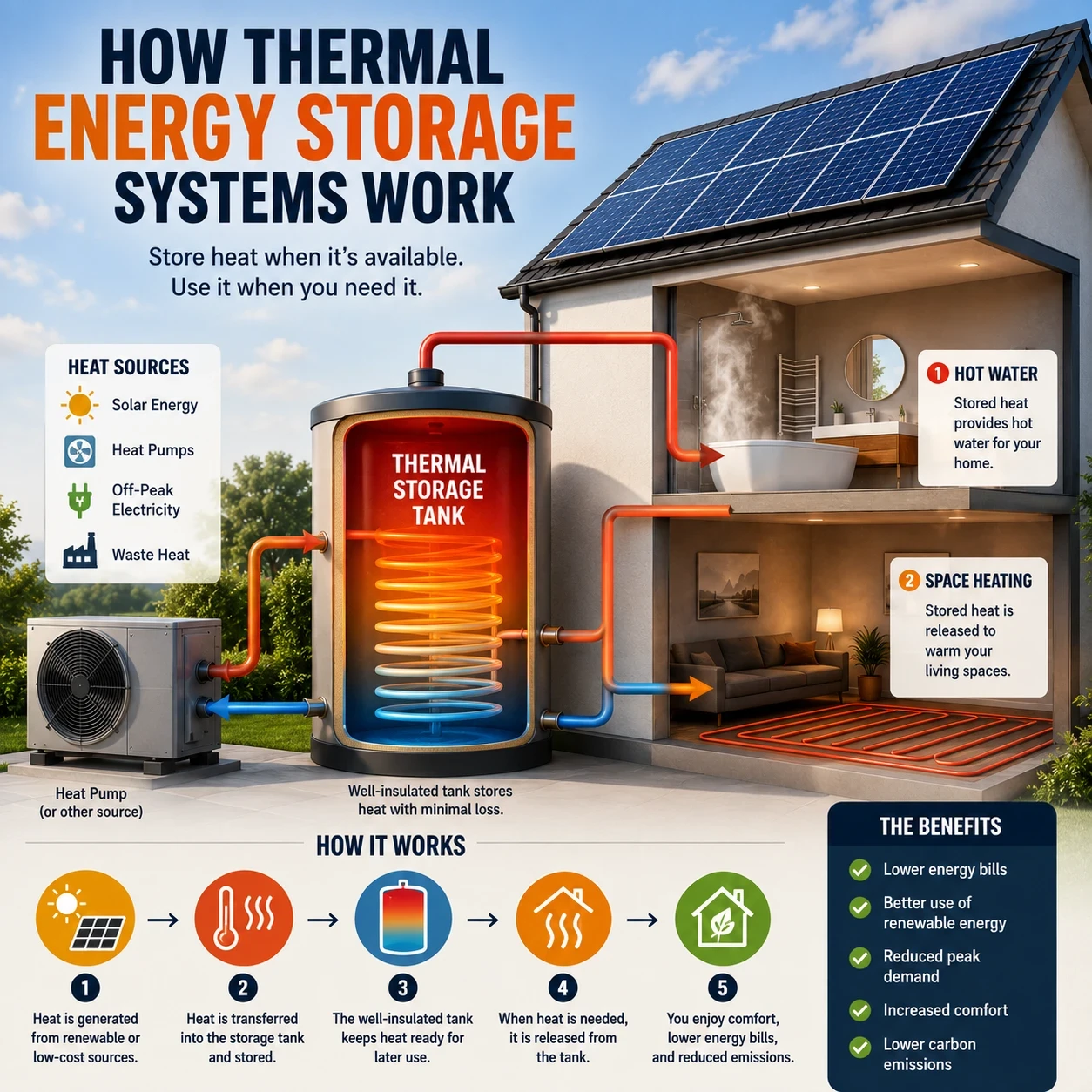 How thermal energy storage systems work image