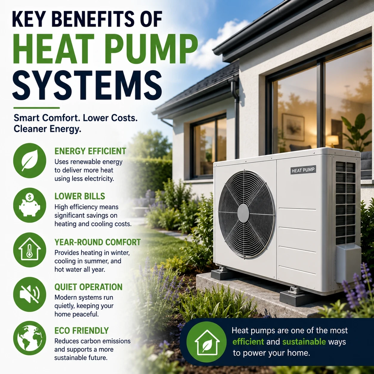 Key Benefits of heat pump systems image