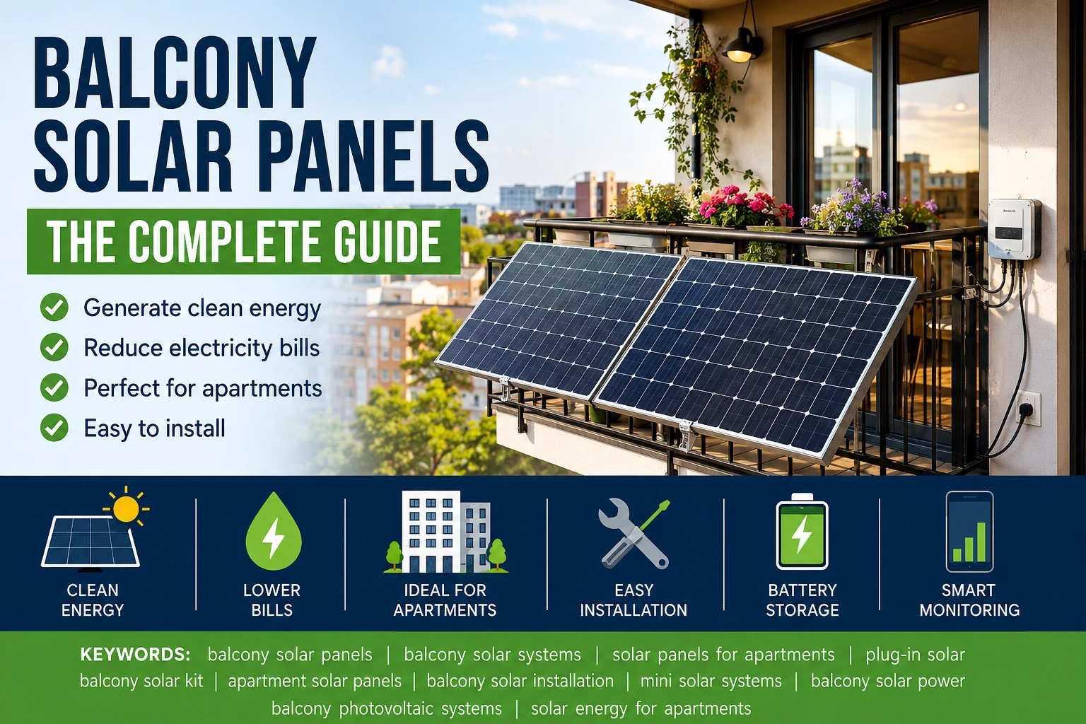 Balcony solar panels the complete guide image