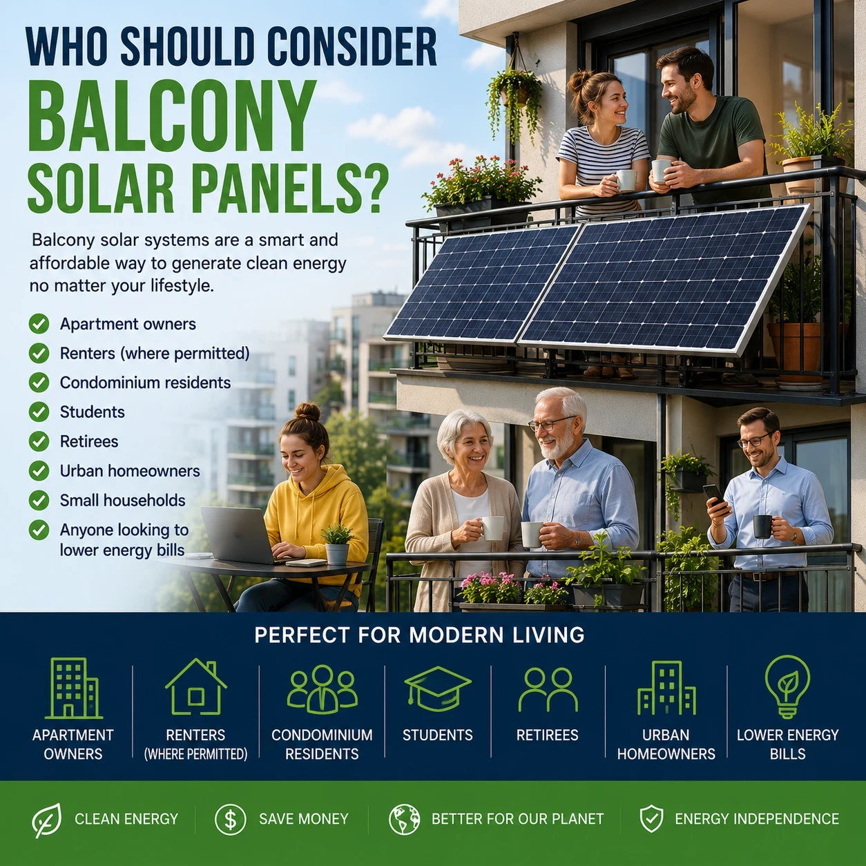 Who should consider balcony solar panels image