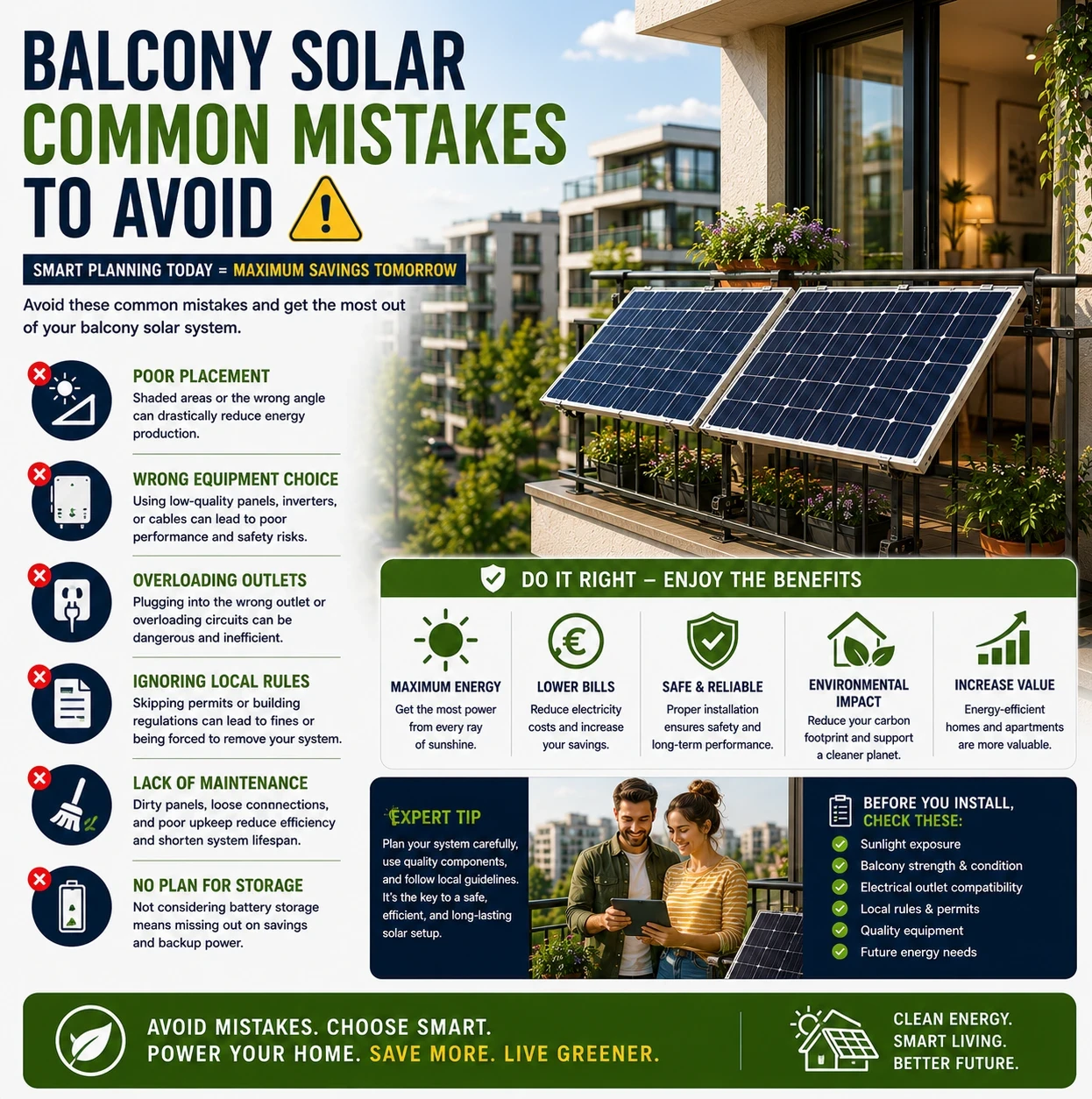 Balcony solar common mistakes to avoid image
