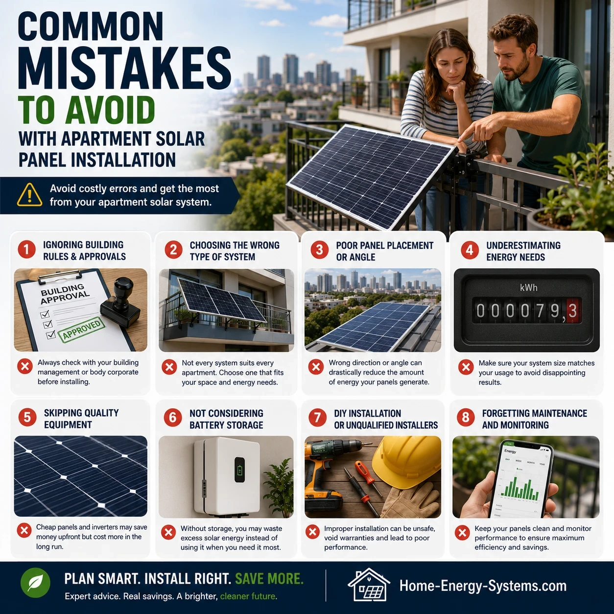 Common Mistakes to Avoid when installing solar panels on your apartment image