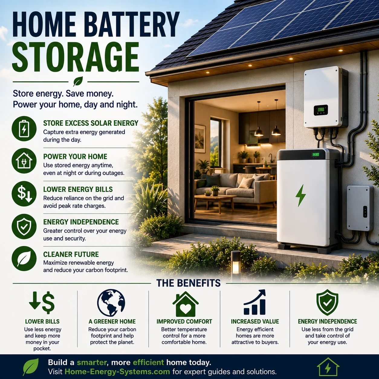 Home Battery Storage efficient home energy system image