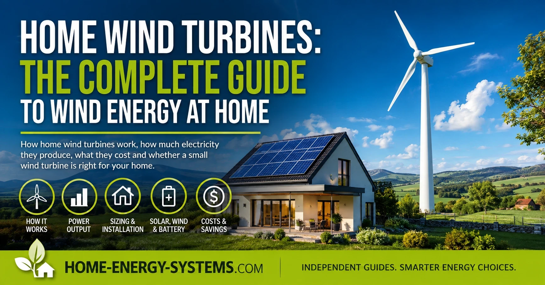 Home wind turbines the complete guide image