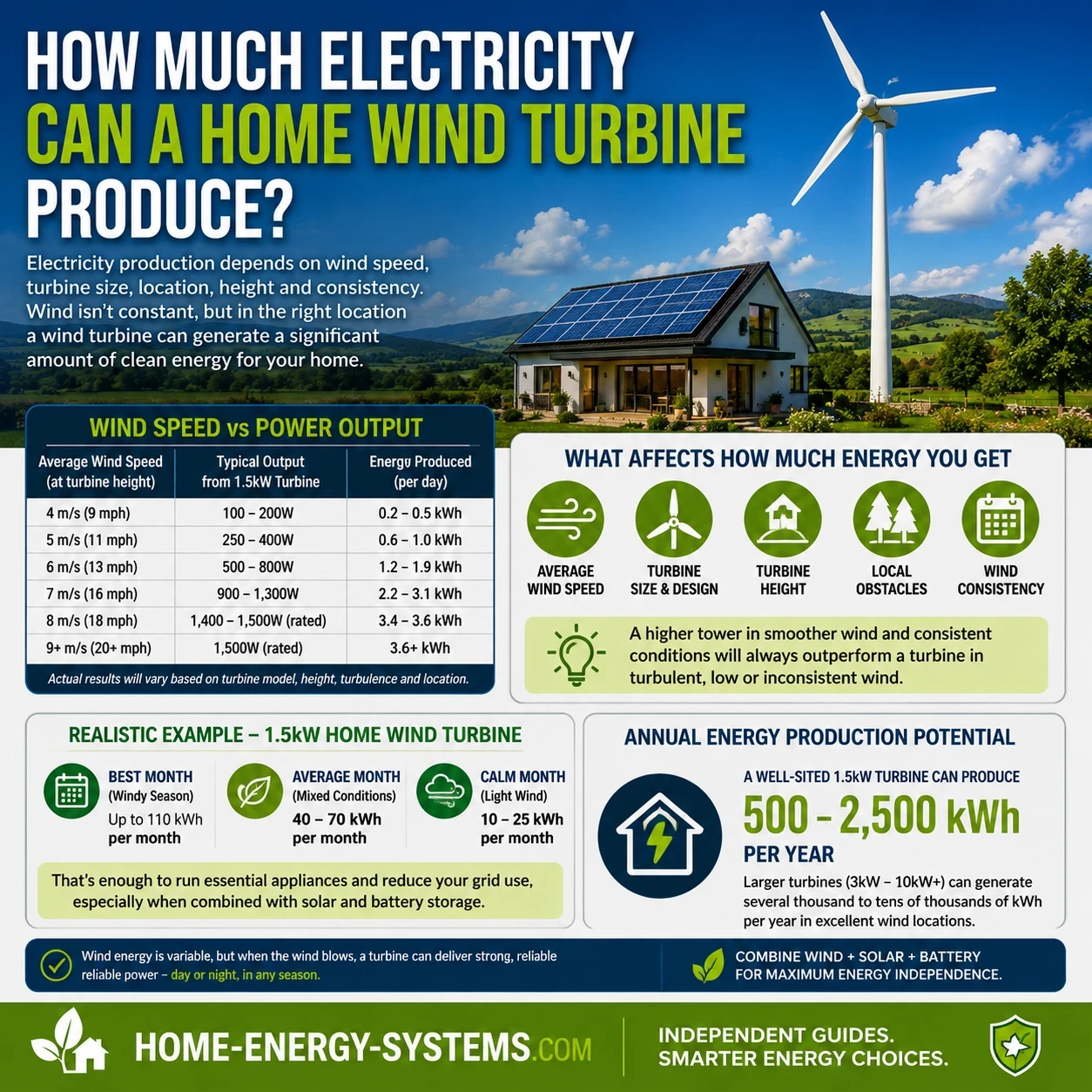 How much electricity can a wind turbine produce image