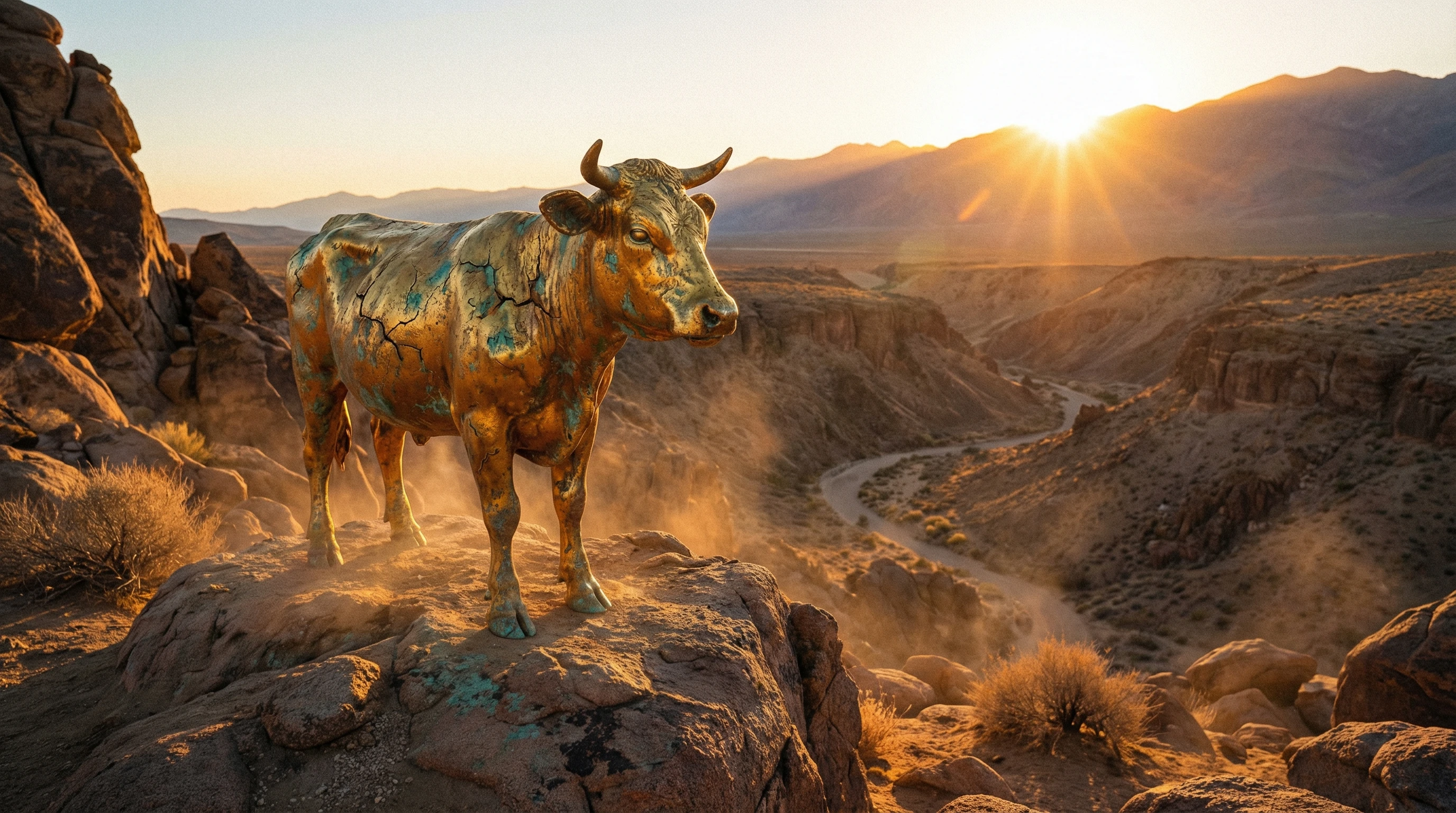 Golden light over ancient tablets