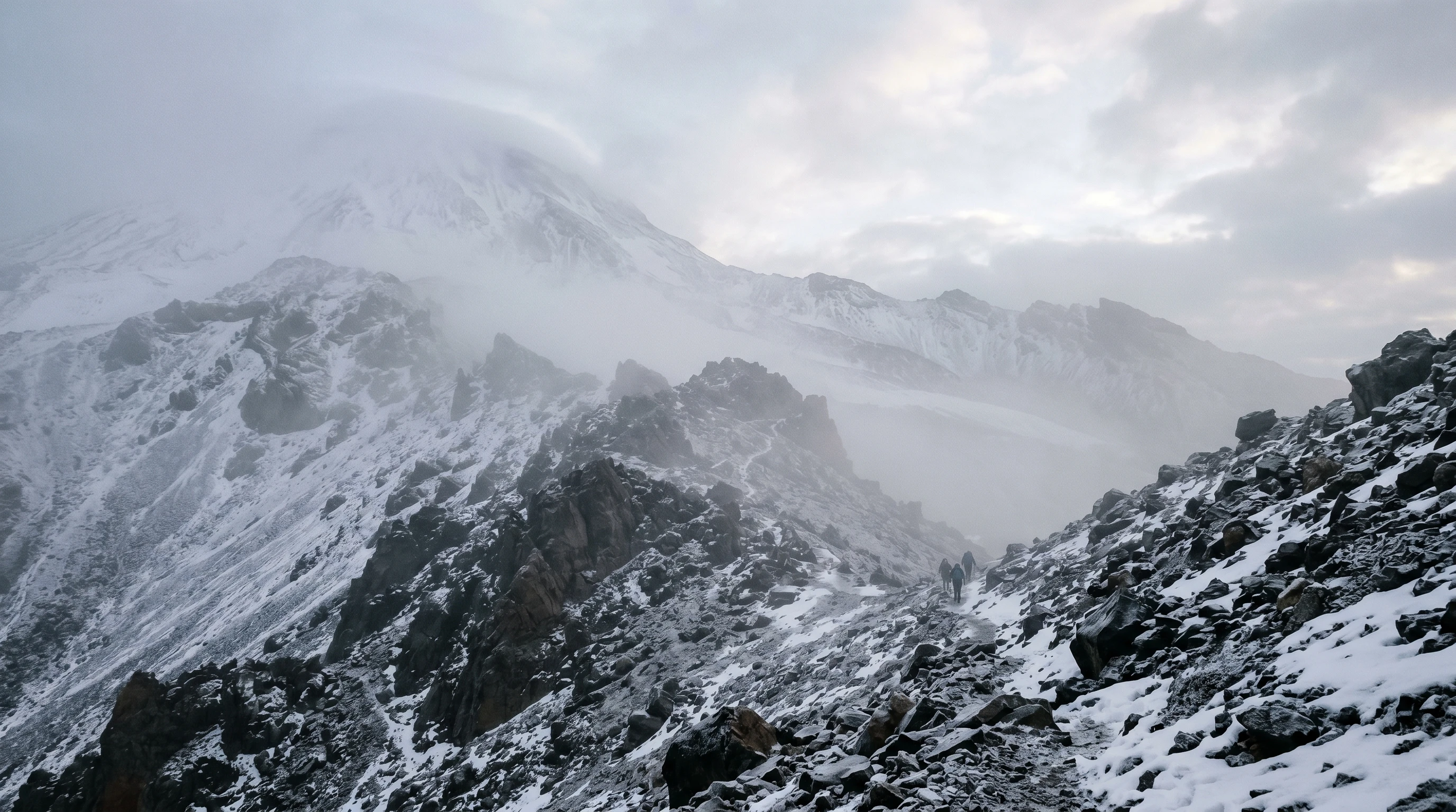 Snow-capped Mount Ararat under blue sky