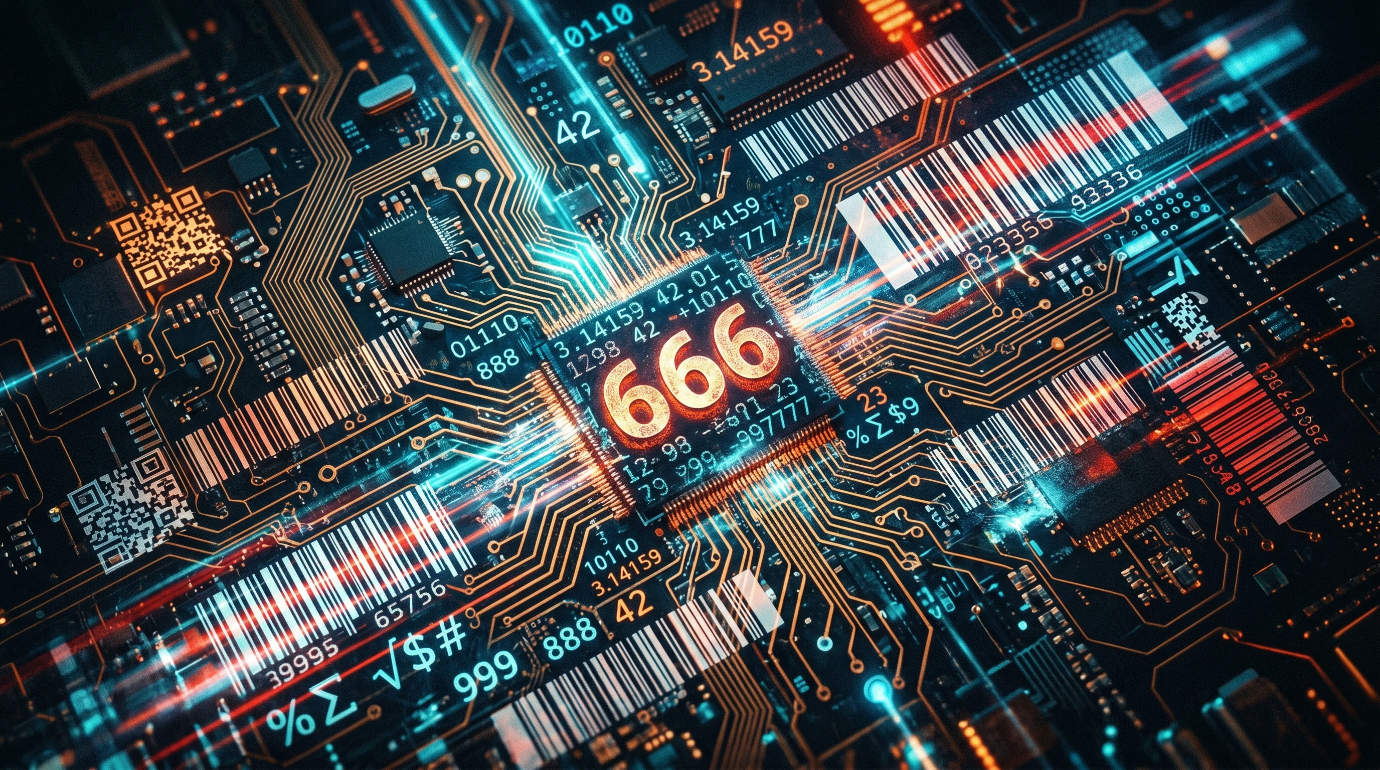 Symbolic numbers and barcodes