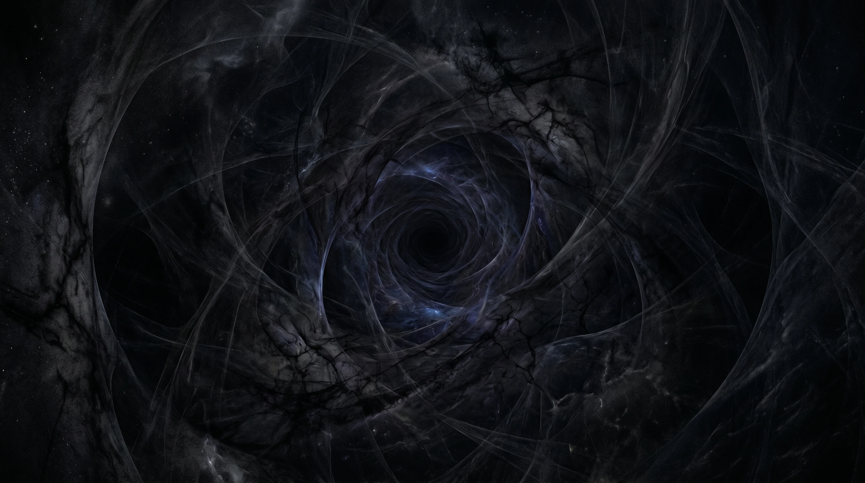 Fantasy artwork of a bottomless chasm