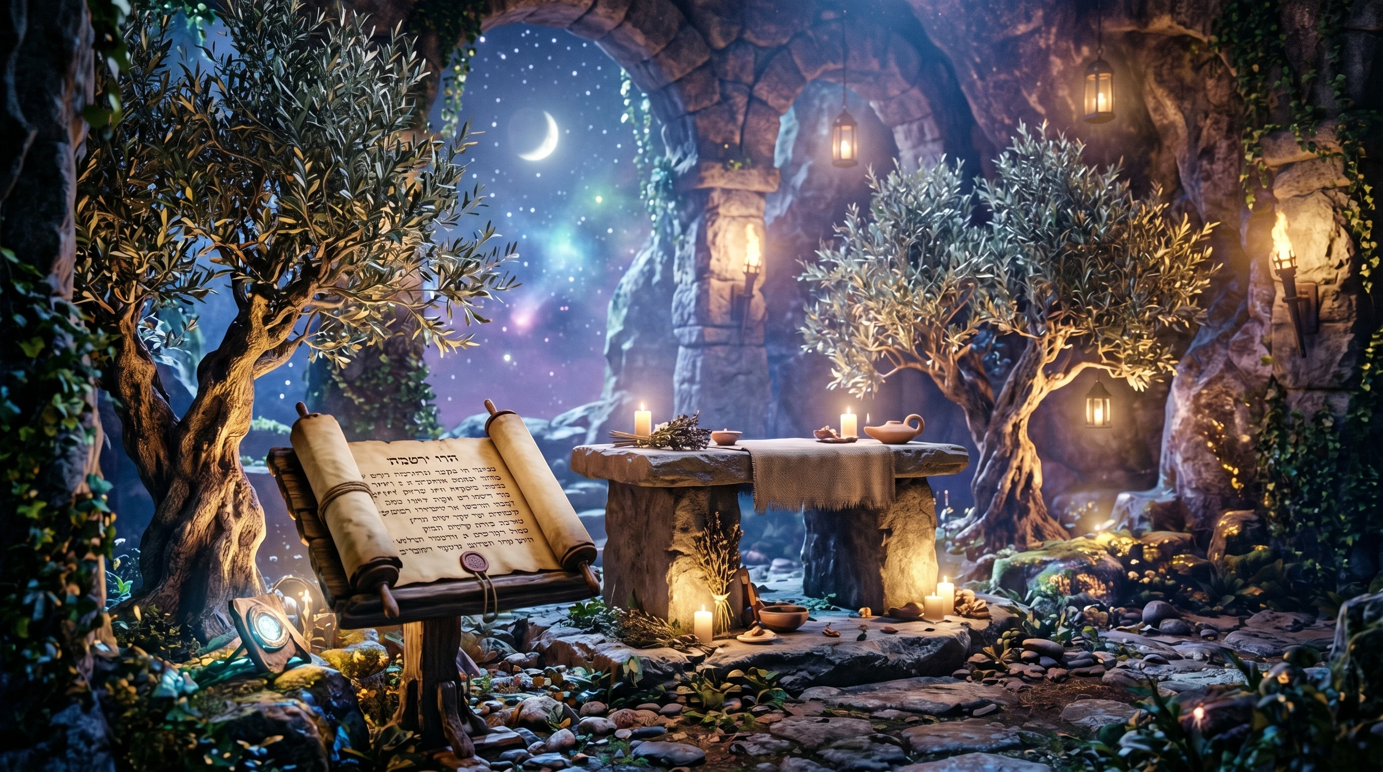 Scrolls and Olive Trees