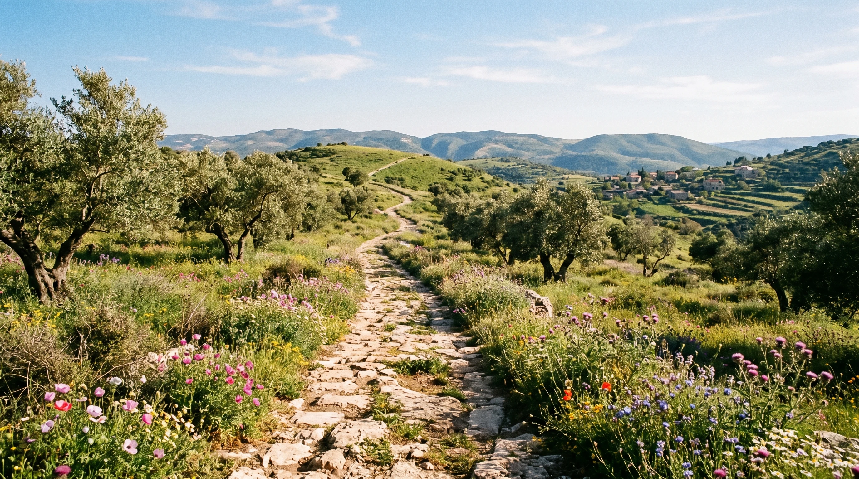 Quiet sunrise over Galilean hills