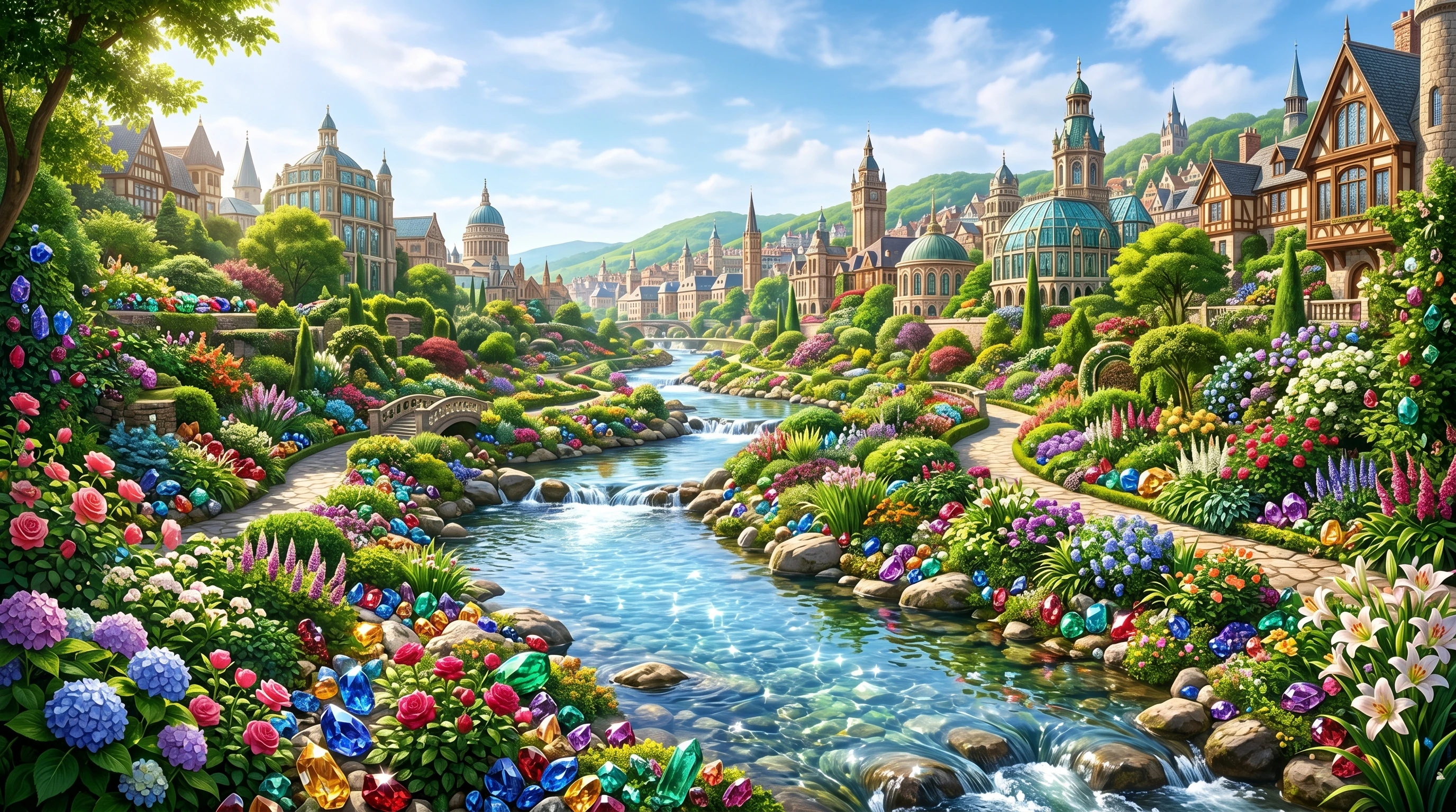 Heavenly city landscape