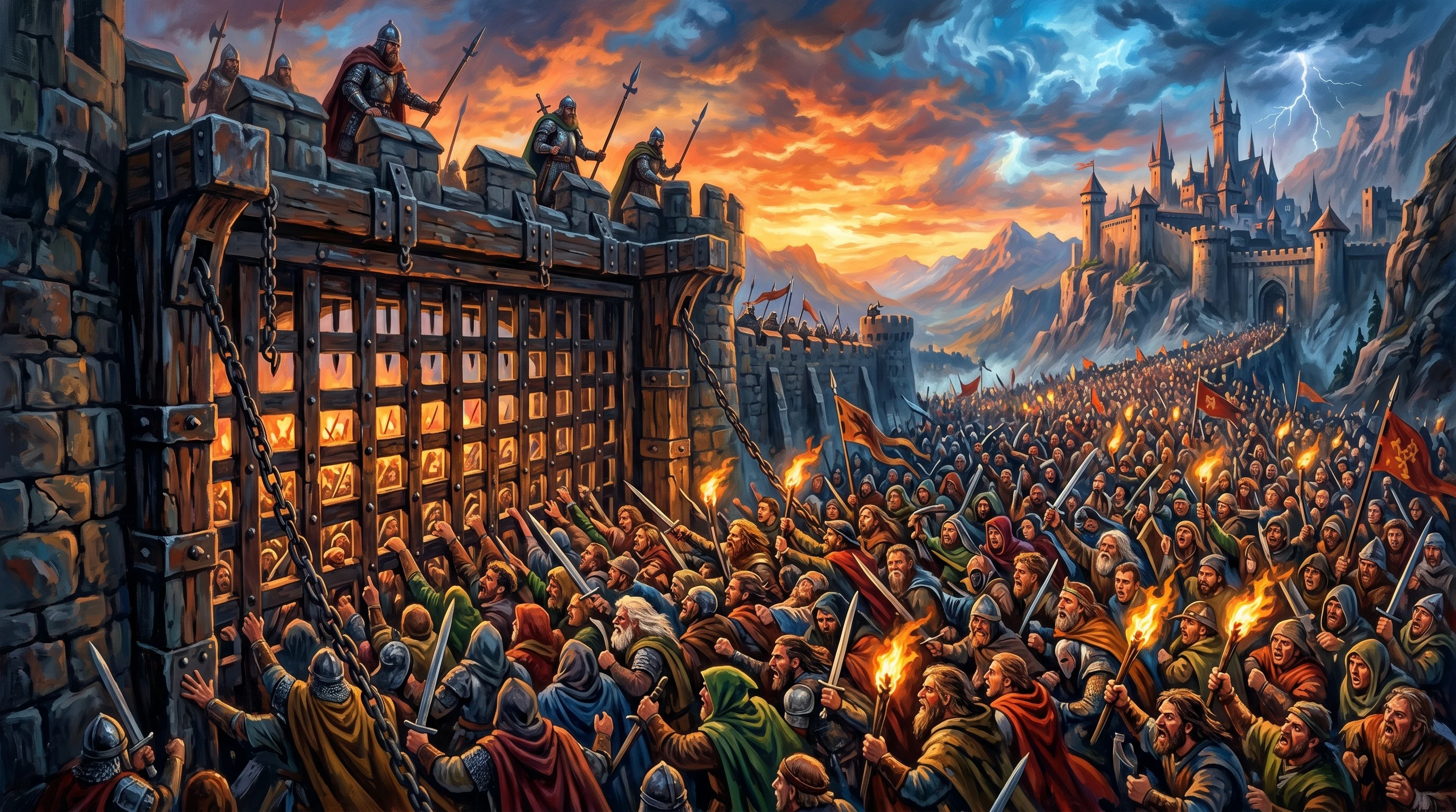 Ancient Fortress Representing the Barrier of Gog and Magog