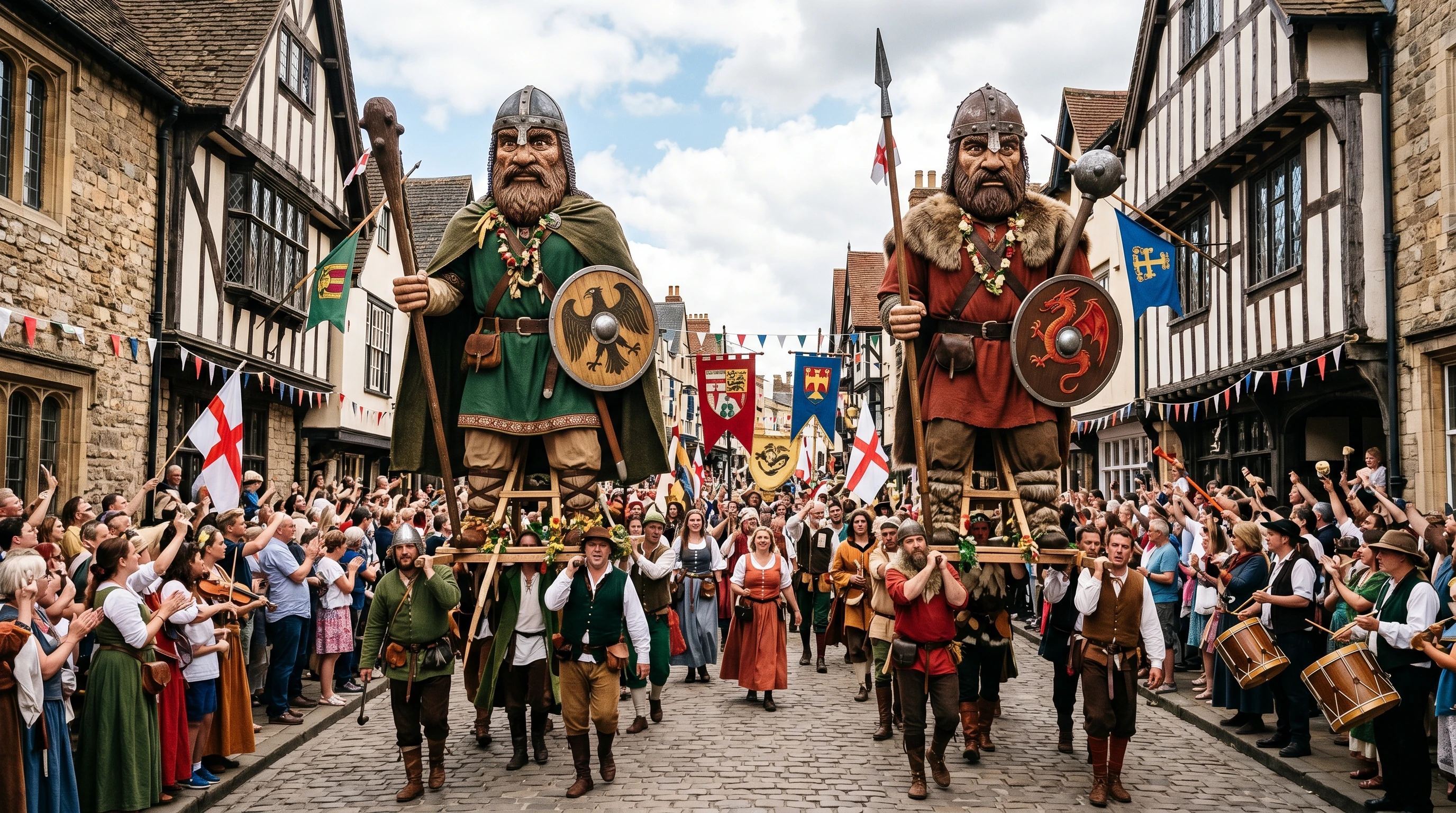 European Artistic Representation of Gog and Magog as Giants