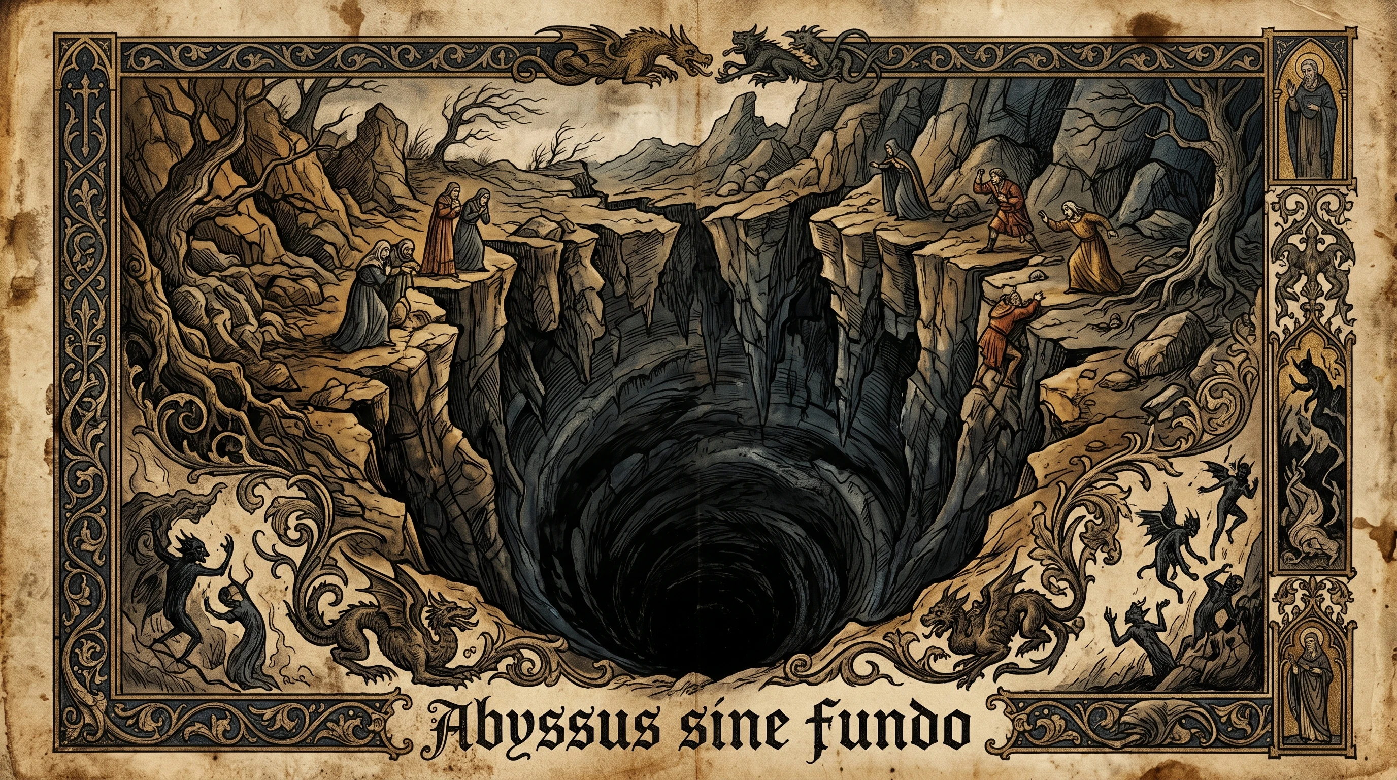 Abyss in ancient illustration