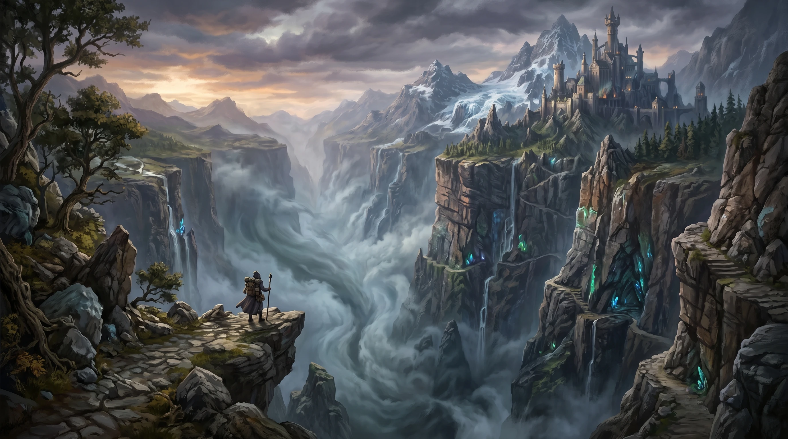 Mythical abyss landscape