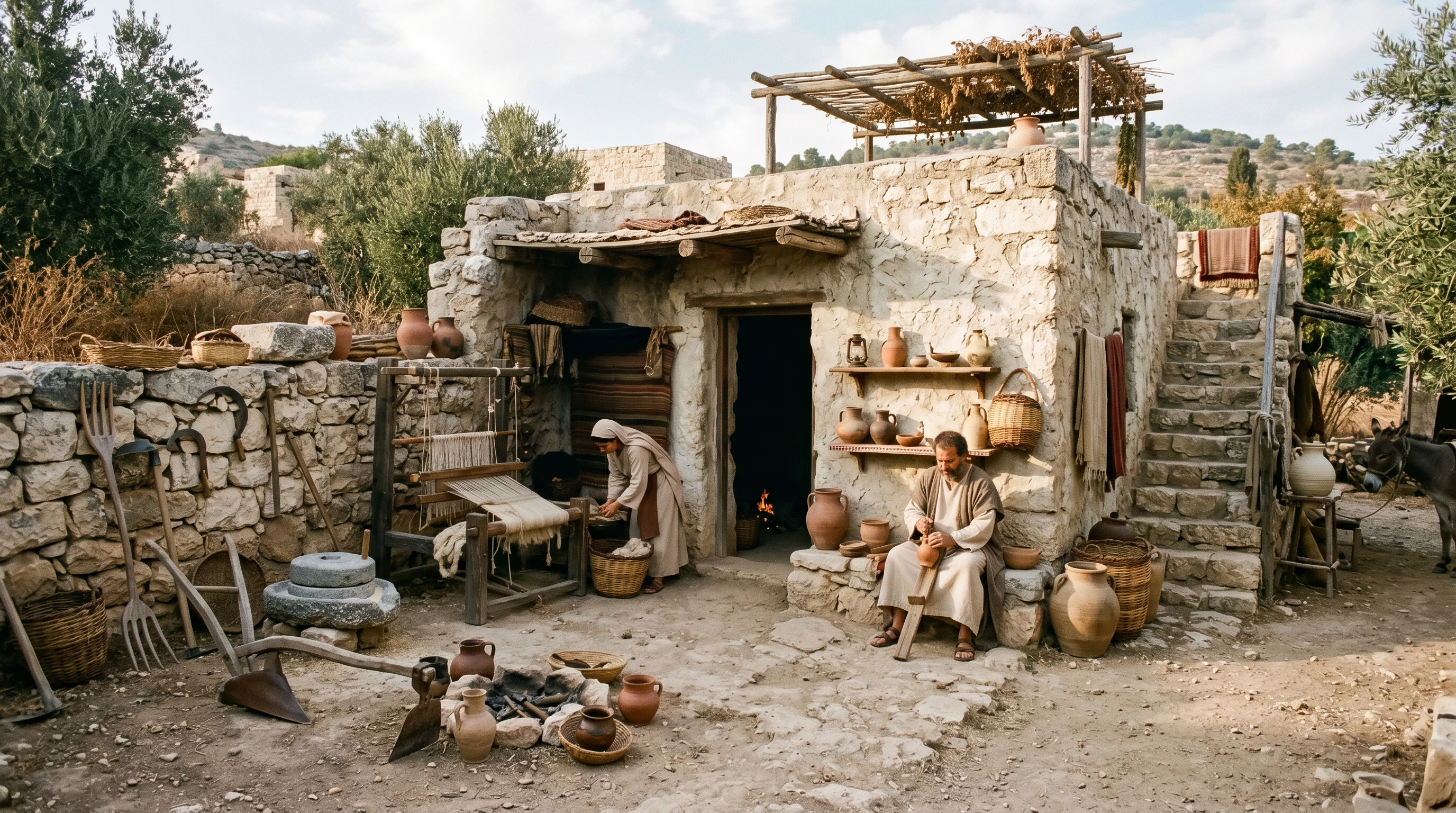 Reconstructed ancient home in Nazareth