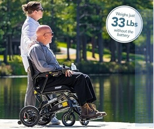 Jazzy Ultra-Light Folding Travel Power Chair for seniors