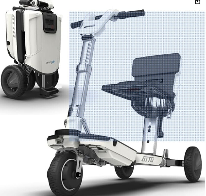 ATTO Folding Travel Powered Mobility Scooter.