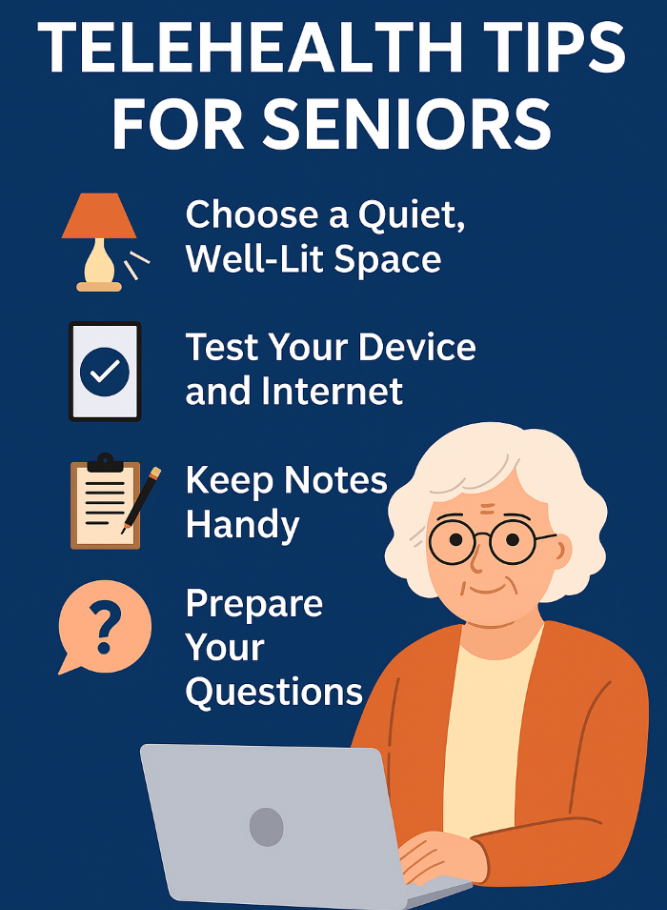 Telehealth tips for seniors