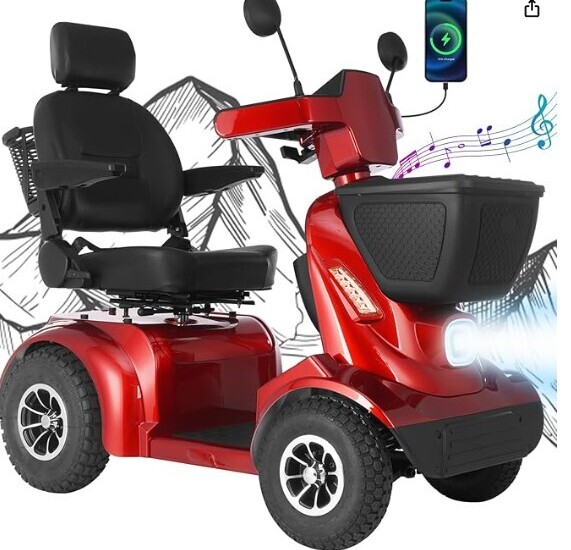 MS02 MAX All-Terrain 1000W Electric Mobility Scooter