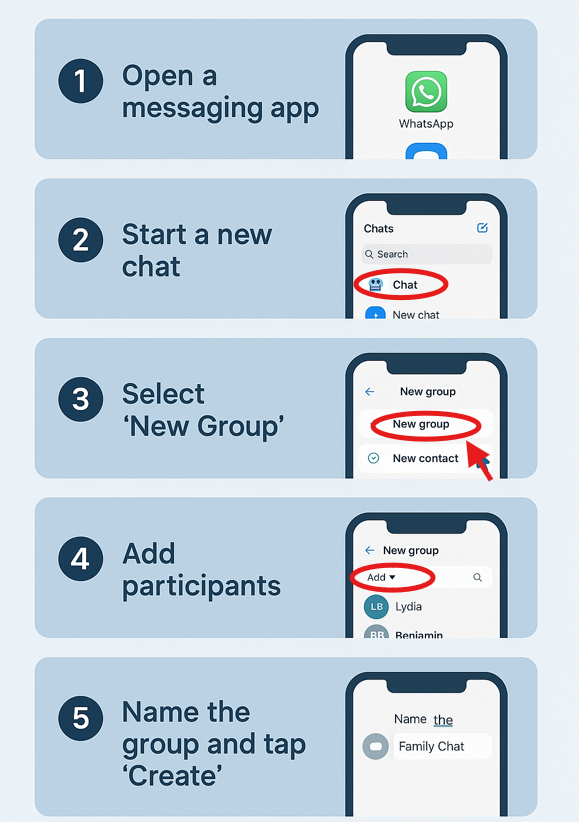 Step-by-Step to Create a Group Chat