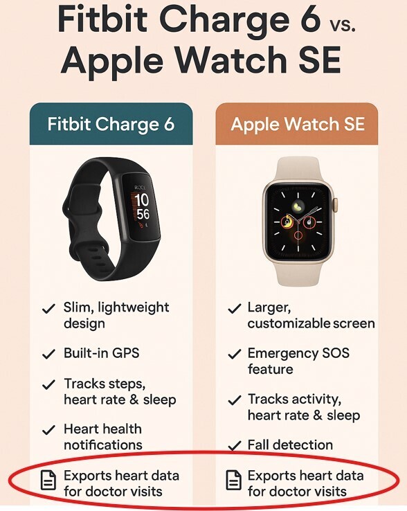 Fitness trackers with heart rate sensors