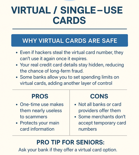 Virtual or Single-Use Cards.