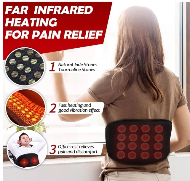 UTK Far Infrared Heating Pad with Vibration Massage