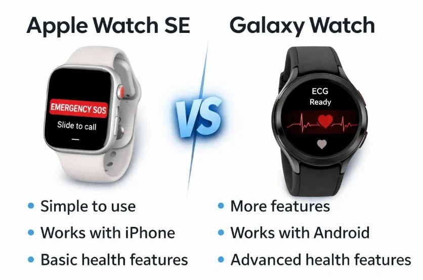 Apple Watch SE Vs Samsung Galaxy Watch