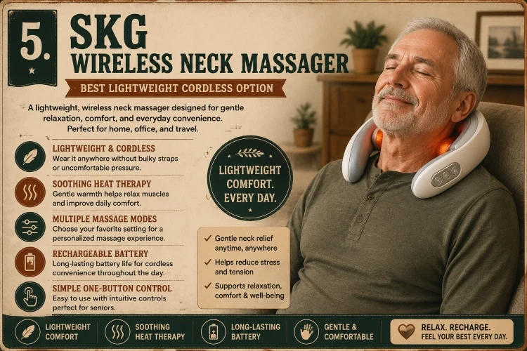 SKG Wireless Neck Massager 