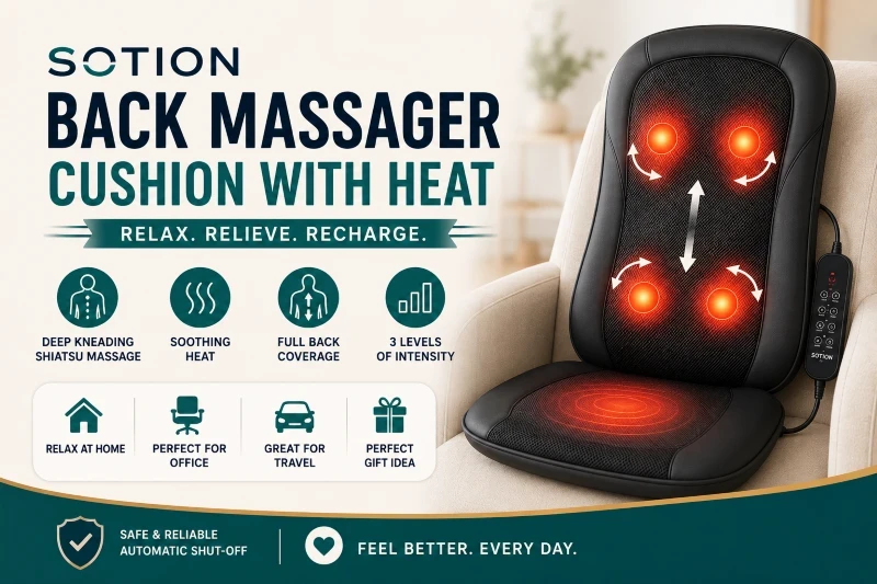 Sotion Back Massager Cushion With Heat