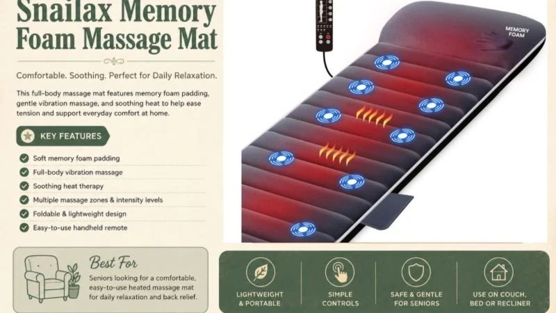 Snailax Memory Foam Massage Mat