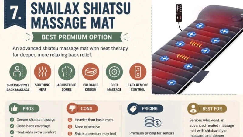 Snailax Shiatsu Massage Mat.