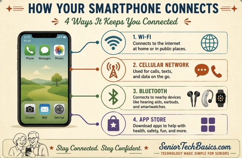 How your smartphone connects