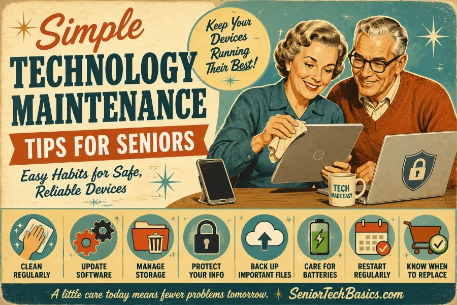 Essential Technology Maintenance Tips For Seniors