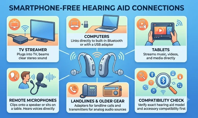 Connecting to Other Devices Without a Phone