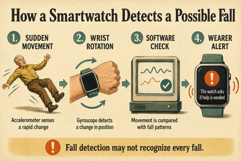 How Does a Smartwatch Detect a Potential Fall