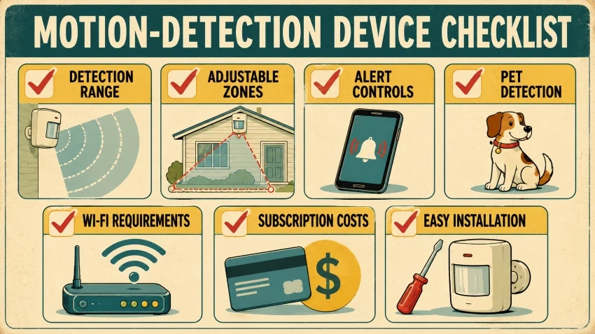 Motion detection privacy and security