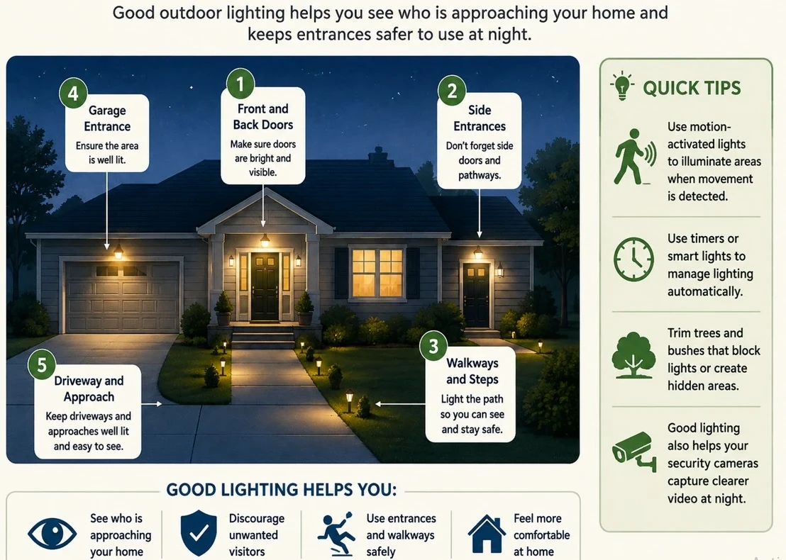 Leaving Dark Areas Around the Home