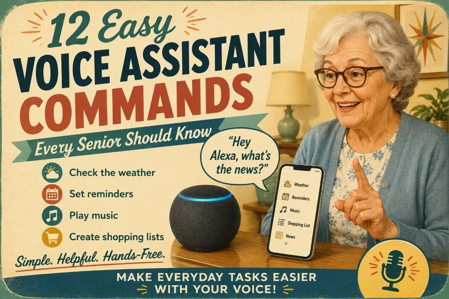 Voice Assistant Commands For Seniors