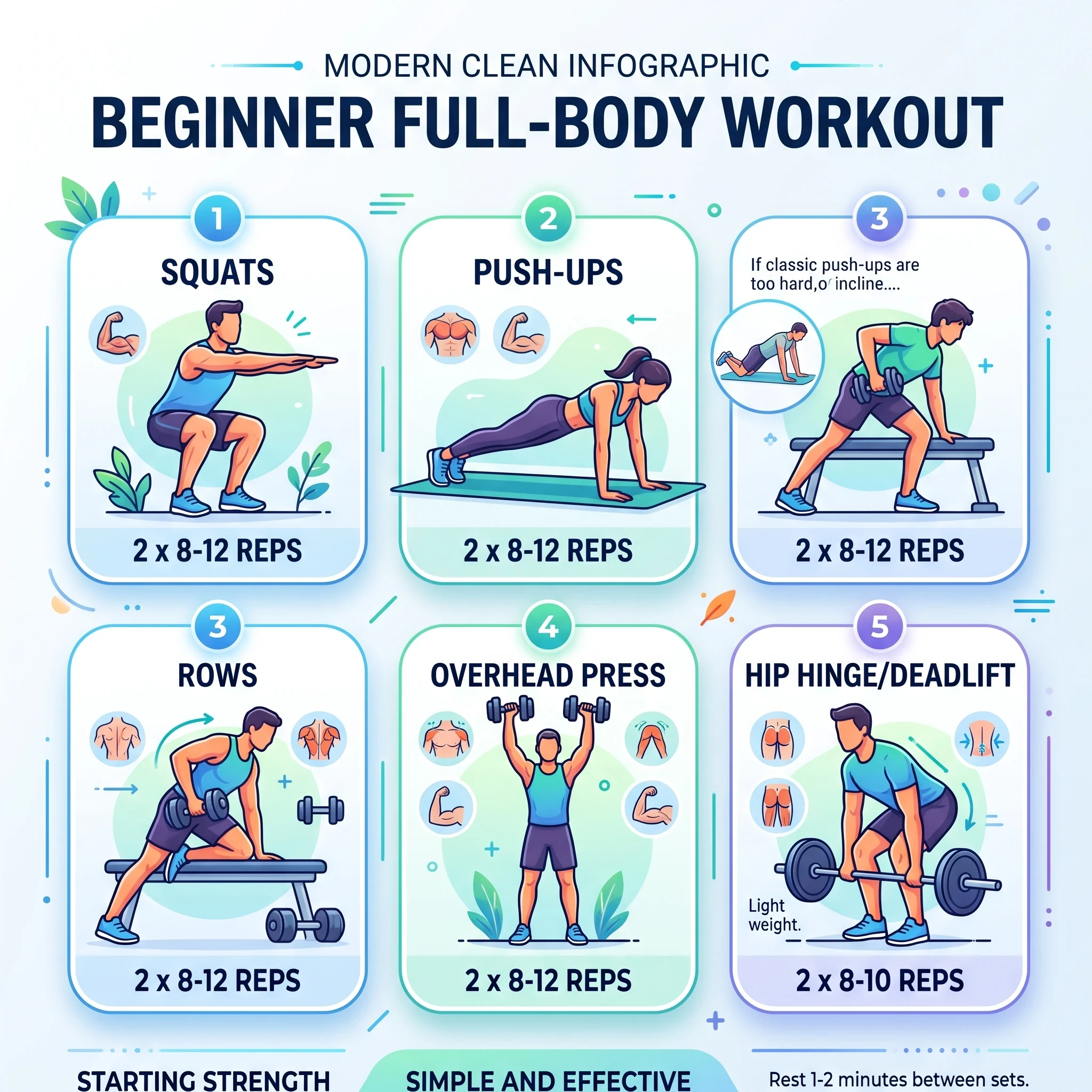 Beginner full-body strength training workout for women over 40