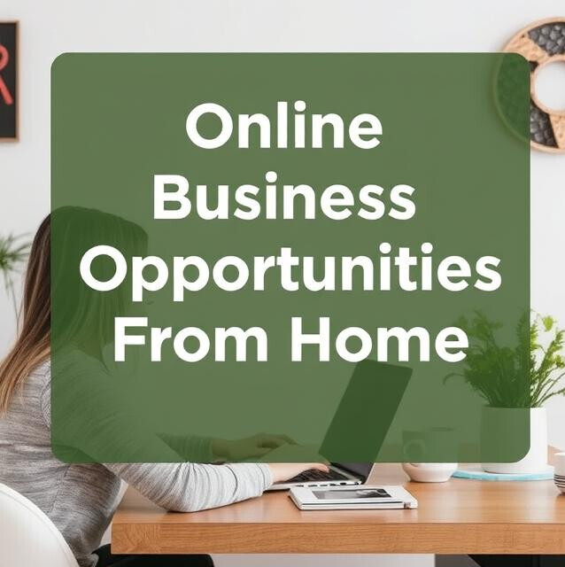 Online business opportunities from home.