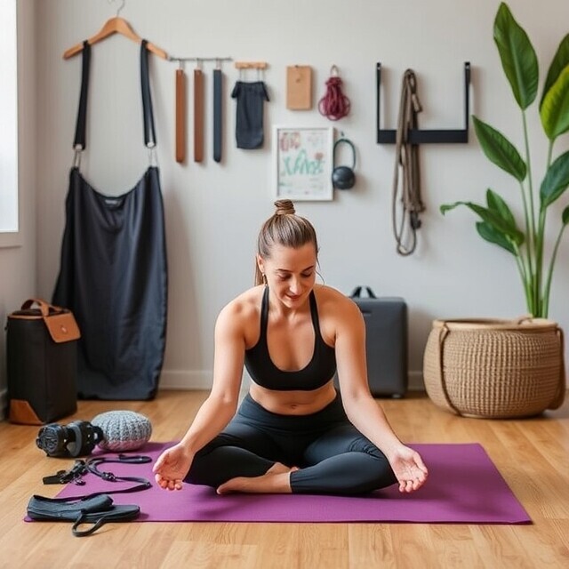 Training accessories for Yoga and Pilates.